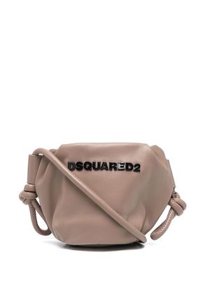 Dsquared2 Soft leather crossbody bag - Neutrals