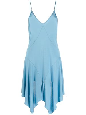 Dsquared2 spaghetti-strap asymmetric dress - Blue