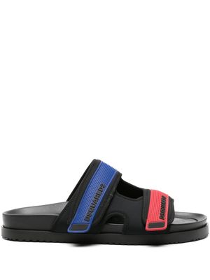 Dsquared2 Sport Tape flat slides - Black