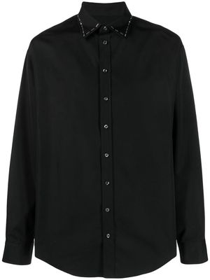 Dsquared2 stitch-detail long-sleeved shirt - Black