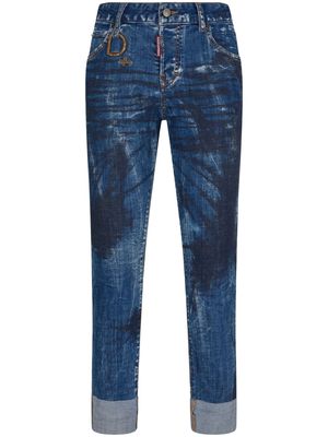 Dsquared2 stonewashed slim-cut jeans - Blue