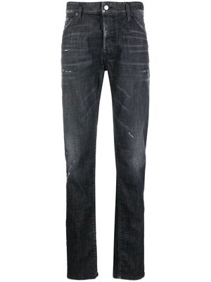 Dsquared2 straight-leg stretch-cotton jeans - Black