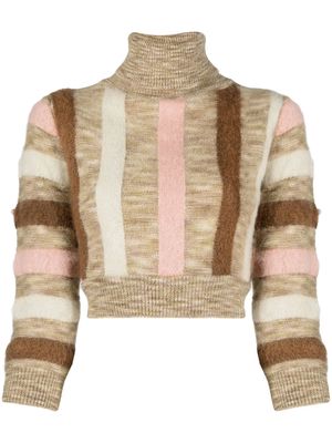 Dsquared2 striped crop jumper - Pink