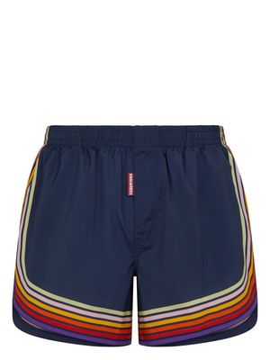 Dsquared2 striped swim shorts - Blue