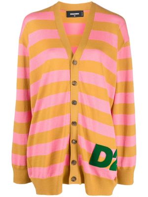 Dsquared2 striped virgin wool jumper - Pink