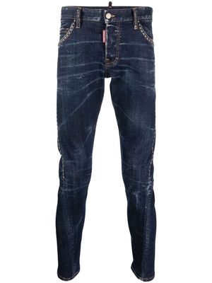 Dsquared2 stud-embellished skinny jeans - Blue