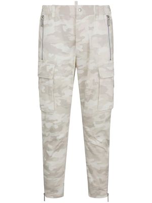 Dsquared2 tapered camouflage-print cargo trousers - Neutrals