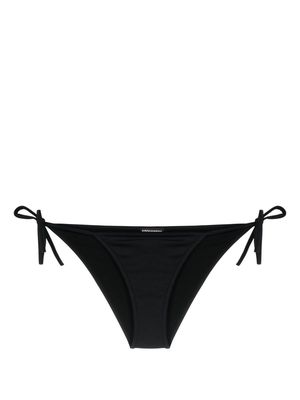Dsquared2 Technicolor logo-print bikini bottoms - Black