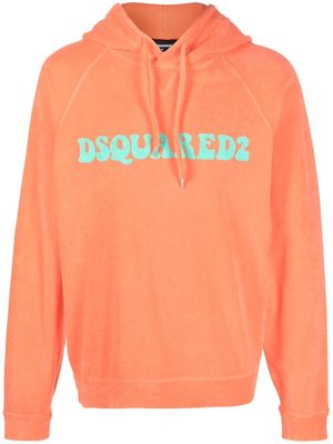 Dsquared2 terry-cloth effect hoodie - Orange