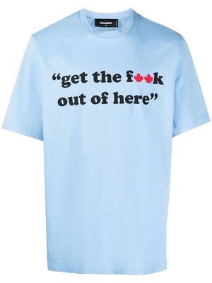 Dsquared2 text-print T-shirt - Blue