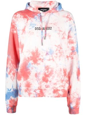 Dsquared2 tie-dye cotton hoodie - Pink
