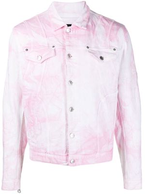 Dsquared2 tie-dye denim jacket - Pink
