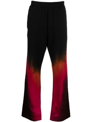 Dsquared2 tie-dye straight-leg sweatpants - Black