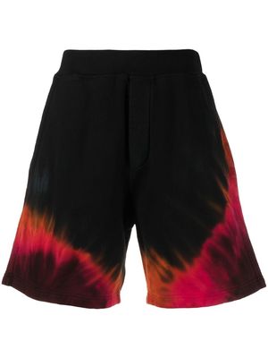 Dsquared2 tie-dye track shorts - Black