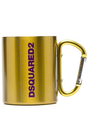Dsquared2 Travel Lite logo-print mug - Yellow