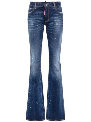 Dsquared2 Twiggy mid-rise flared jeans - Blue