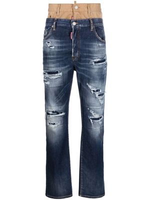Dsquared2 Twin Pack layered loose jeans - Blue