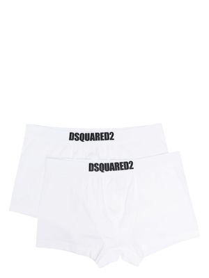 Dsquared2 two-pack logo-waistband boxers - White