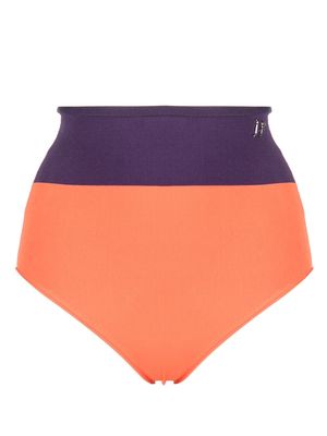 Dsquared2 two-tone high-waisted briefs - Orange