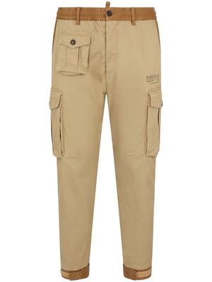 Dsquared2 two-tone tapered trousers - Neutrals