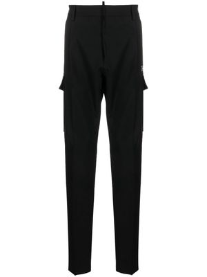 Dsquared2 Utility One Pleat tapered trousers - Black