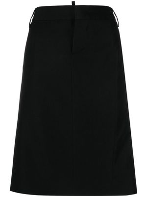 Dsquared2 virgin wool pencil skirt - Black