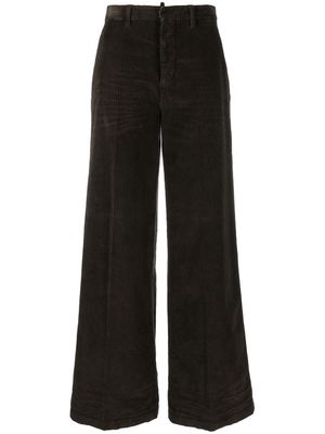 Dsquared2 wide-leg corduroy trousers - Brown