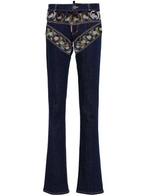 Dsquared2 Woodstock Trumpet flared jeans - Blue
