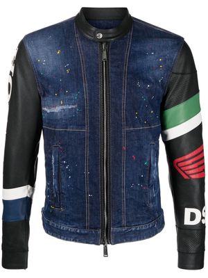 Dsquared2 x Honda biker jacket - Blue