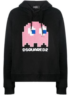 Dsquared2 x Pac-Man Cool cotton hoodie - 900 BLACK