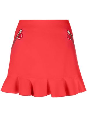 Dsquared2 zip-pockets ruffled miniskirt