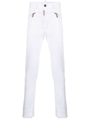 Dsquared2 zip-pockets trousers - White