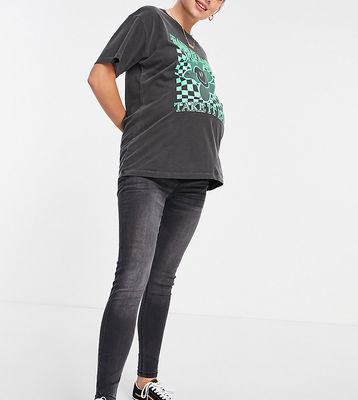 DTT Maternity Ellie under the bump skinny jeans in washed black