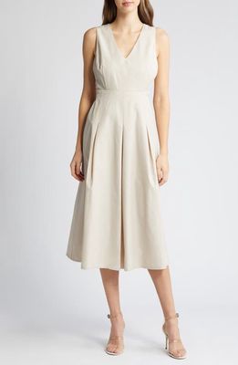 Du Paradis A-Line Dress in Oatmeal