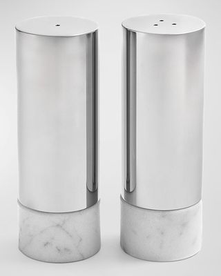 Dual Marble Salt & Pepper Shakers