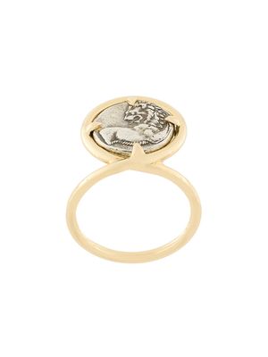 Dubini Chersonesos Lion Coin 18kt gold ring - Metallic