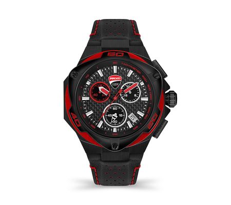 Ducati Corse Men's Motore Red Accent Chronograp h Watch