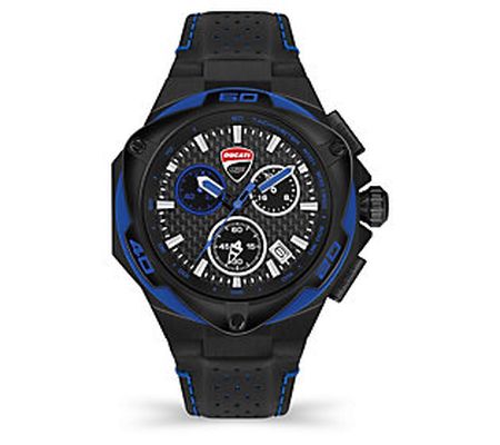 Ducati Corse Motore Men's Chronograph Black Str ap Watch