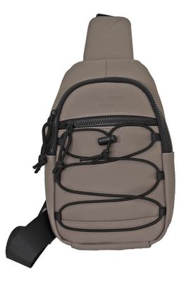 Duchamp Rubberized Sling Bag in Taupe