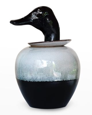 Duck Canopic Vase - 8.8"