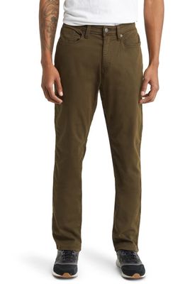 DUER No Sweat Relaxed Tapered Performance Pants in Army Green