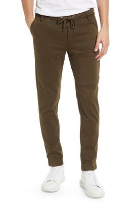 DUER No Sweat Slim Fit Performance Joggers in Army Green