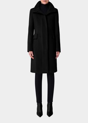 Duffle Knee-Length Wool Coat