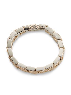 Duffy Jewellery two-tone engraved chain bracelet - Gold
