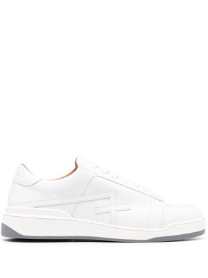 DUKE & DEXTER Space leather low-top sneakers - White