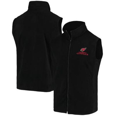 DUNBROOKE Men's Black Arizona Cardinals Houston Fleece Full-Zip Vest