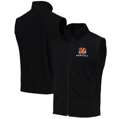 DUNBROOKE Men's Black Cincinnati Bengals Houston Fleece Full-Zip Vest