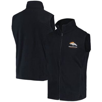 DUNBROOKE Men's Navy Denver Broncos Houston Fleece Full-Zip Vest