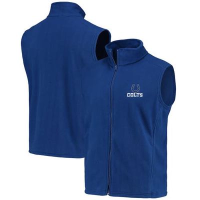 DUNBROOKE Men's Royal Indianapolis Colts Houston Fleece Full-Zip Vest