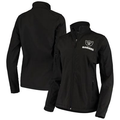 DUNBROOKE Women's Black Las Vegas Raiders Full-Zip Sonoma Softshell Jacket